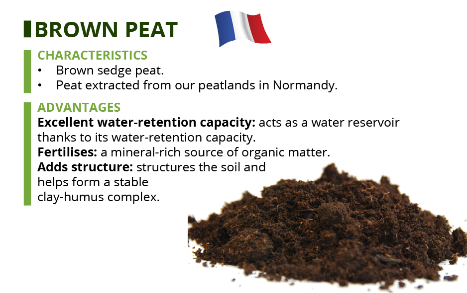 brown peat